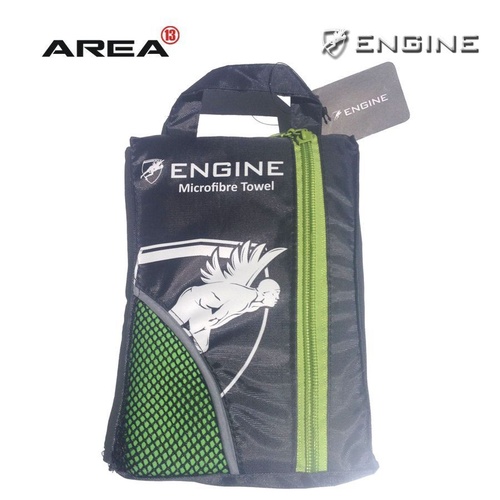 Engine Microfiber Towel Green, Swimming Towel, Quick Dry Towel, Sports Towel, Travel Towel 