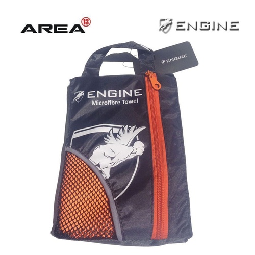 Engine Microfiber Towel Orange, Swimming Towel, Quick Dry Towel, Sports Towel, Travel Towel 