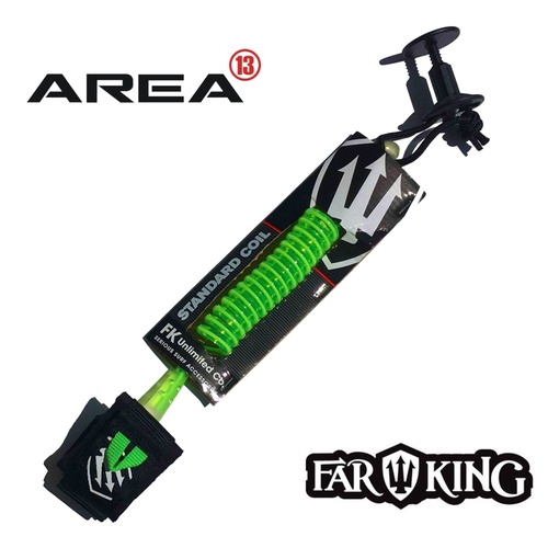 FAR KING Standard Coil Bodyboard leash / BODYBOARD WRIST LEASH GREEN