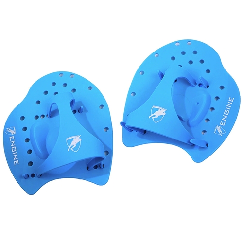 Engine Swimming Hand Paddles - Blue, Swimming Training Equipment[Size: Small]