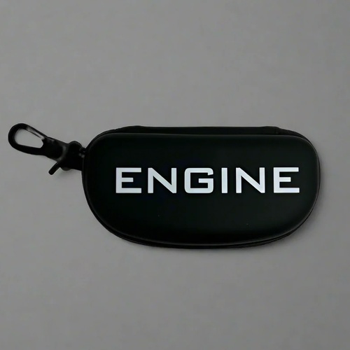 Engine Hard Shell Goggle Case, Swimming Goggle Case - Black