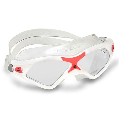 Aqua Sphere Seal XP2 Ladies Swim Mask - Clear Lens - White, Red Obsession