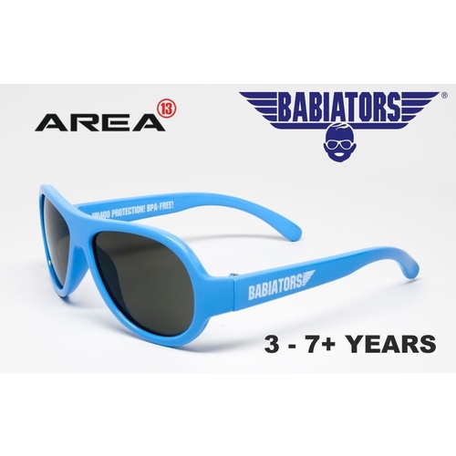 BABIATORS SUNGLASSES, CHILDREN'S SUNGLASSES, BEACH BABY BLUE CLASSIC 3 - 5+ YEARS, KIDS SUNGLASSES