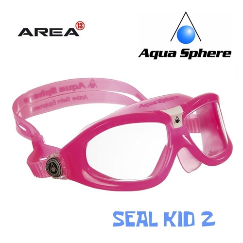Aqua Sphere Seal Kid 2 Swimming Mask, Pink Swimming Goggles, Kids Goggles