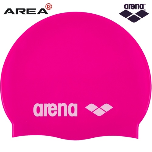 Arena Classic Silicone Swim Cap Bright Fuchsia , Swimming Cap, Silicone Swim Cap