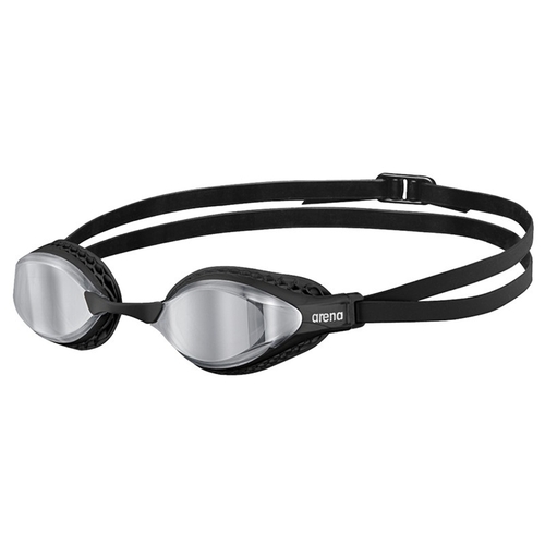 Arena Air Speed Mirror Swimming Goggles, Silver, Black - Racing Goggles