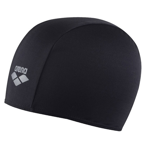 Arena Polyester JR Swim Cap - fabric swim cap [Colour: Black]