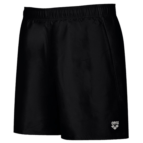 ARENA MEN'S FUNDAMENTAL BOXER SHORTS BLACK / WHITE , MEN'S SWIMWEAR [Size: S]