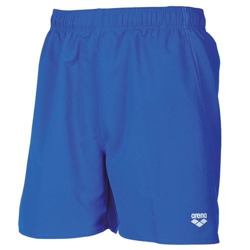 ARENA MEN'S FUNDAMENTAL BOXER SHORTS PIX BLUE / WHITE , MEN'S SWIMWEAR [Size: M]