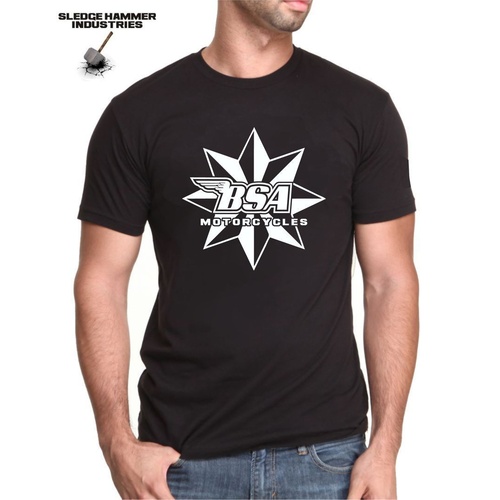 BSA STAR MOTORCYCLE T SHIRT, Men's T Shirt ,Motorcycle T Shirt , MOTO T Shirts,