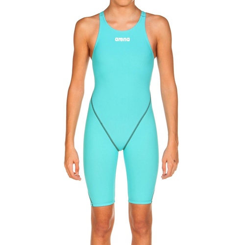 Arena Powerskin ST 2.0 Junior Girls Swimming Race Suit - Aquamarine, Girls Racing Swimwear [size: 8-9]