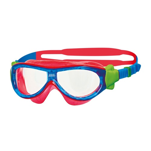 Zoggs Phantom Kids Swimming Mask - Red & Blue - Ages 0 - 6 Years, Children's Goggles