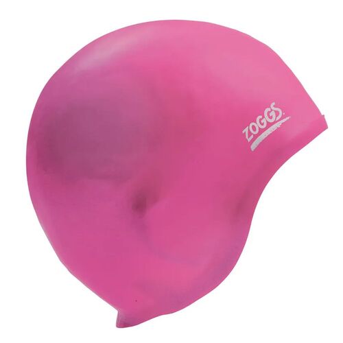Zoggs Ultra Fit Swim Cap - Pink , Silicon Swimming Cap 