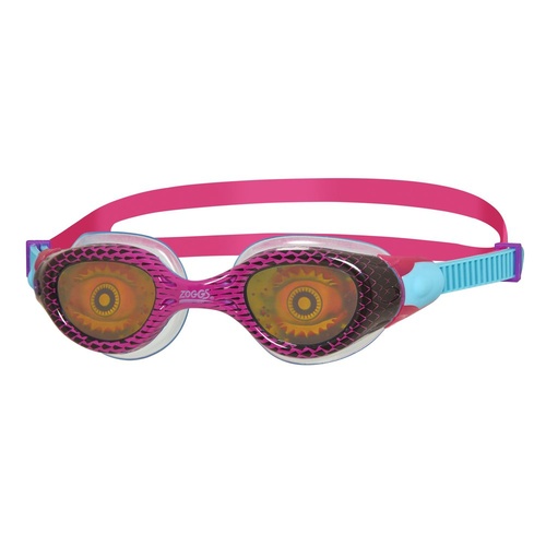 Zoggs Sea Demon Swimming Goggles Junior 6 - 14 Years - Pink, Children's Swimming Goggles