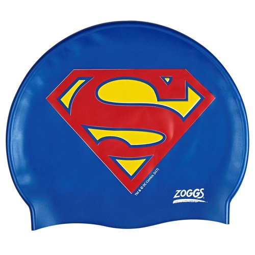 ZOGGS SUPERMAN SILICONE SWIM CAP - SILICONE SWIM CAP