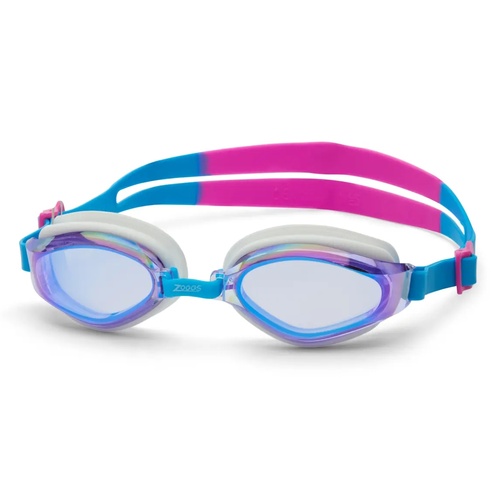 Zoggs Endura Max Titanium Goggles Pink Turquoise  Mirrored Purple