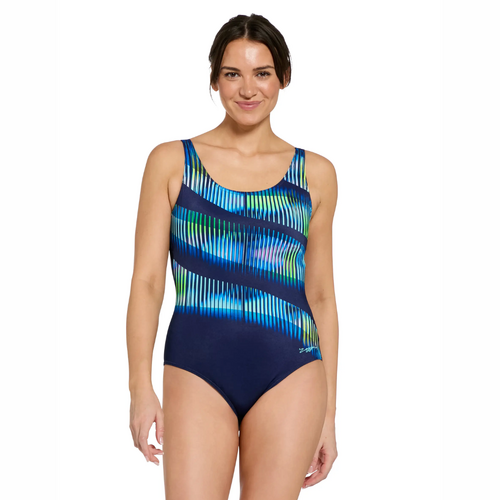 Zoggs Circus Adjustable Scoopback Women's Swimsuit - One Piece Swimwear [Size: 10]