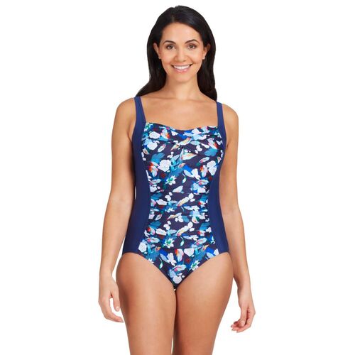 Zoggs Women's Luxor Ruched Front One Piece, Women's One Piece [Size: 20]