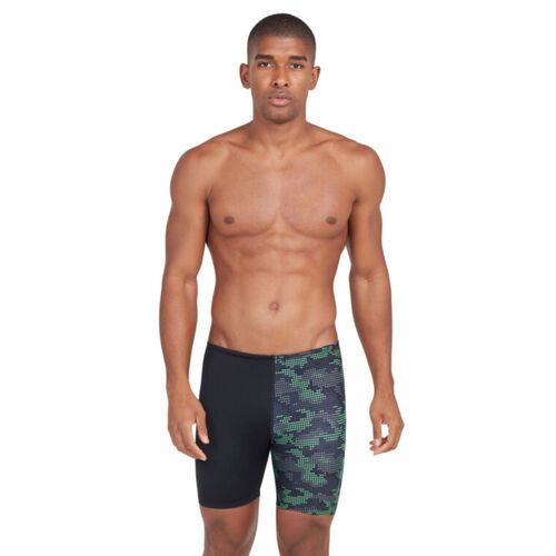 Zoggs Men's Camo Mid Jammer, Men's Jammer Swimwear [Size: 14]