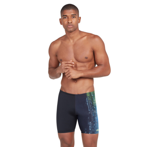 Zoggs Men's Grit Mid Jammer, Men's Jammer Swimwear [Size: 12]