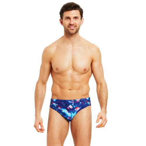 Zoggs Men's Atlas Racer Brief Swimwear, Men's Swimwear [Size: 32]