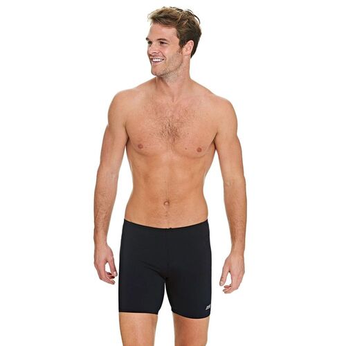 Zoggs Men's Cottesloe Mid Jammer Black Men's Jammer Swimwear [Size: 32]