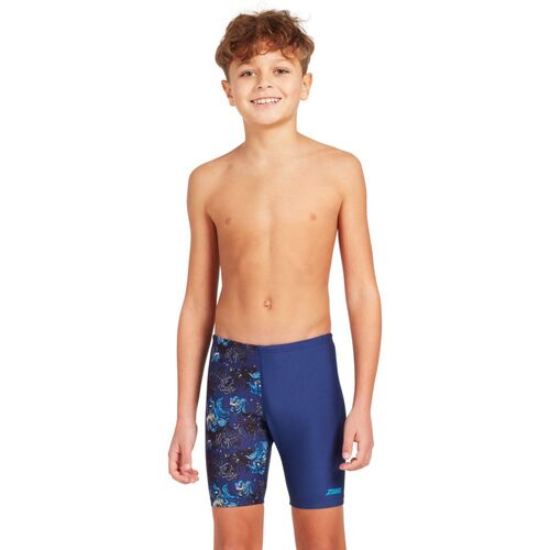 Zoggs Boys Devil Fish Mid Jammer, Boys Jammer Swimwear [Size: 8]