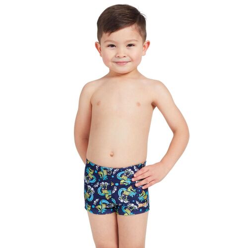 Zoggs Toddler Boys Crocodile Surfer Hip Racer Swimwear, Toddler Boys Swimsuit [Size: 5]