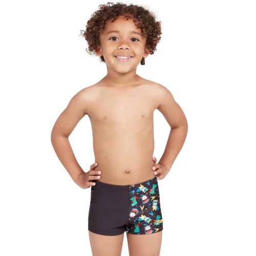 Zoggs Toddler Boys Rockstar Hip Racer Swimwear, Toddler Boys Swimsuit [Size: 2]
