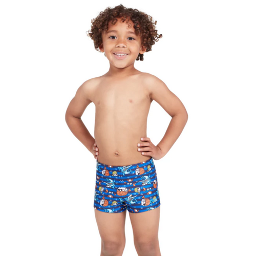 Zoggs Toddler Boys Seven Seas Surfer Hip Racer Swimwear, Toddler Boys Swimsuit [Size: 3]