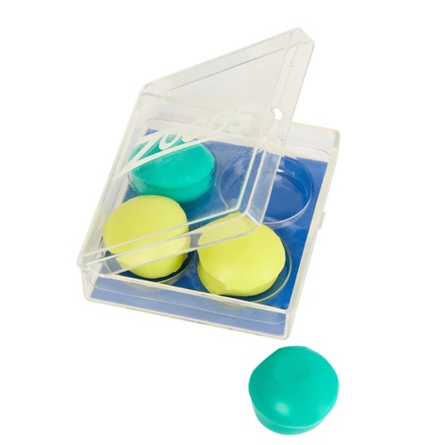 Zoggs Silicone Ear Putty, Swimming Ear Plugs, Silicone Ear Plugs Turquoise/Yellow 