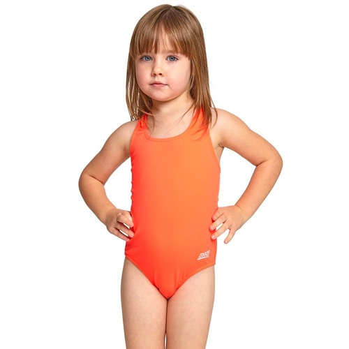 Zoggs Toddler Girls Bellambie Actionback One Piece Swimwear , Girls Swimsuit [Size: 3]
