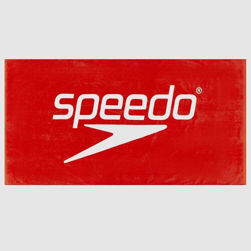 Speedo Unisex Logo Towel - Red, Swimming Towel