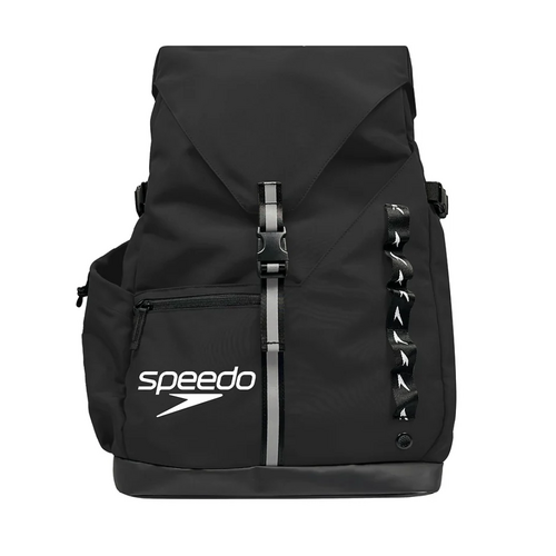 Speedo Vanquisher Bag 45L Backpack, Swim Bag, Swimming Backpack - Black