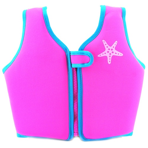 Zoggs Starfish Swim Jacket Pink/Blue, Childrens Swim Vest , Learn to Swim [Size: 4 - 5 Years]