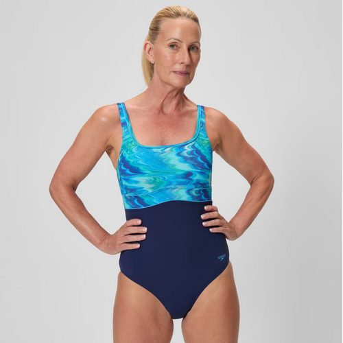Speedo Women's Contour Eclipse One Piece Swimsuit, Women's Swimwear [Size: 14]