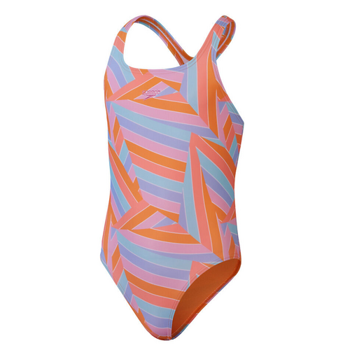 Speedo Girls Digital Placement Medalist One Piece Swimwear, Girls Full Piece Swimsuit [Size: 12]