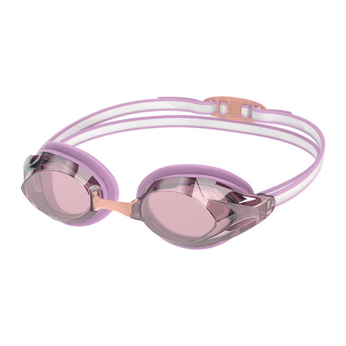Speedo Women's Vanquisher Mirror 3.0 Goggle - Peony Pink/Vermillion/Silver Mirror