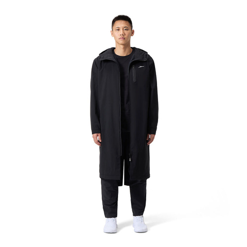 Speedo Unisex Pro Swimming Deck Coat - Black/Grey - Swimming Parka [Size: X Small]