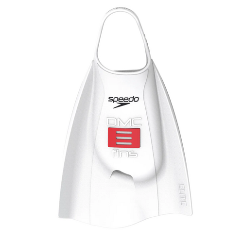 Speedo X DMC Elite Fin -  Swimming Training Fins - Swimming Flippers - Bright White [Size: SMALL]