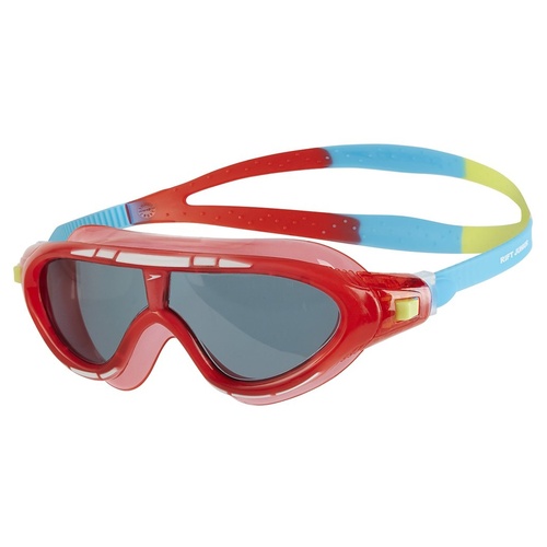 Speedo Junior Biofuse Rift Swimming Mask 6 - 14 Years  Lava Red, Children Swimming Goggles