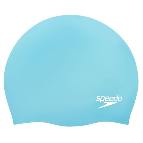 Speedo Long Hair Swim Cap Light Adriatic, Silicone Swimming Cap