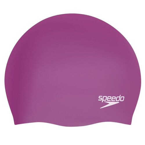 Speedo Long Hair Swim Cap Neon Orchid, Silicone Swimming Cap