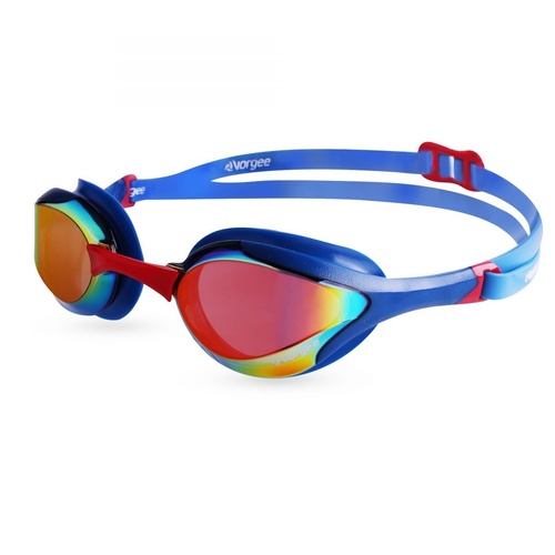 Vorgee Stealth Mkll Competition Swimming Goggles, Mirrored - Blue, Racing Goggles