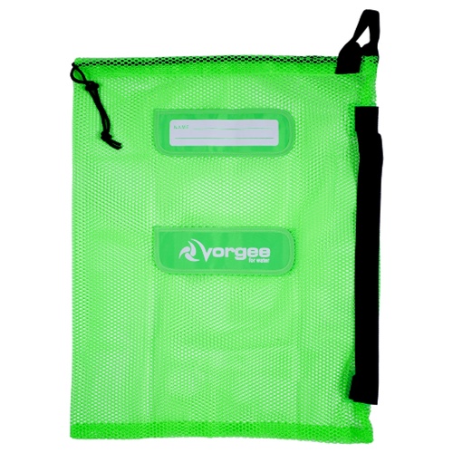 VORGEE SWIMMING BAG MESH BRIGHT GREEN 60cm x 50cm / SWIM BAG MESH