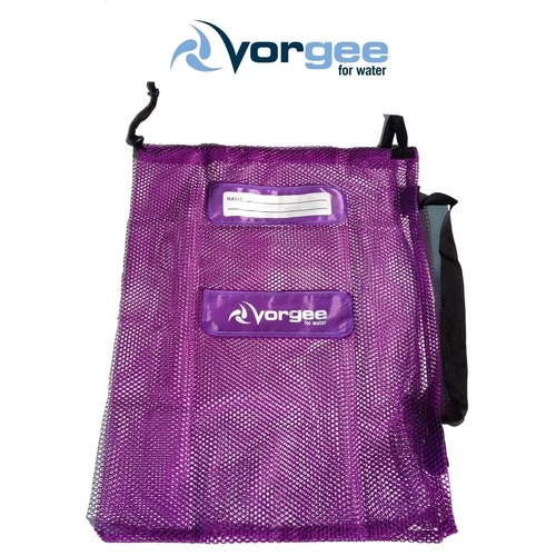 VORGEE SWIMMING BAG MESH PURPLE 60cm x 50cm / SWIM BAG MESH