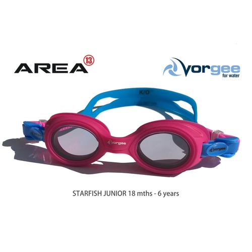 Vorgee Starfish Junior Swimming Goggles, Pink/Blue - Childrens Goggles