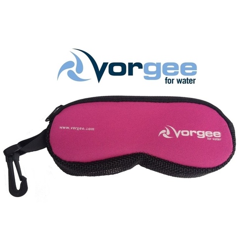VORGEE GOGGLE POUCH PINK, GOGGLE BAG, SWIMMING GOGGLES BAG