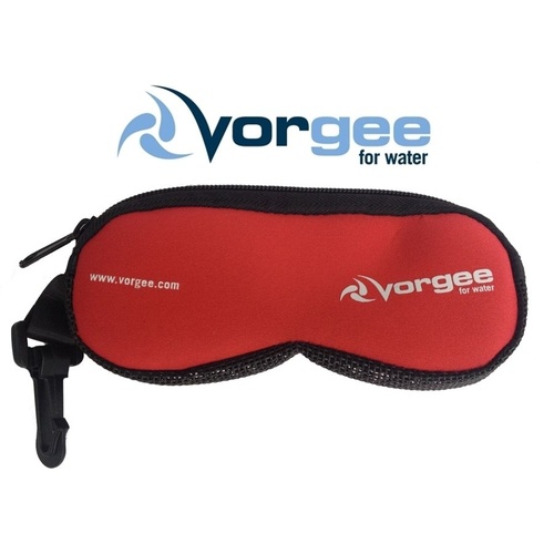 VORGEE GOGGLE POUCH RED, GOGGLE BAG, SWIMMING GOGGLES BAG