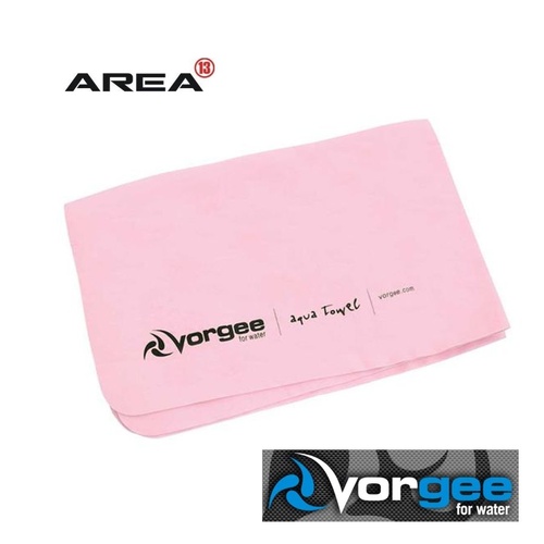 Vorgee Aqua Towel Deluxe Pink, Swimming Towel, Chamois Towel, Quick Dry Towel 
